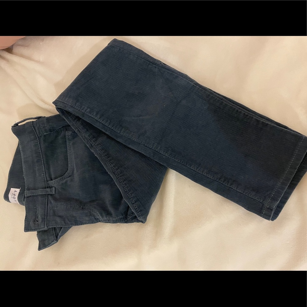Loft modern skinned corduroy pants size petite 0